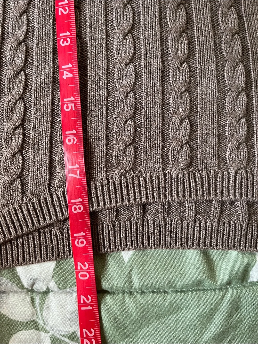 Brit.NY Luxe Short Sleeve Cable Sweater